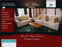 Tablet Screenshot of hotel-lemaitre.co.uk